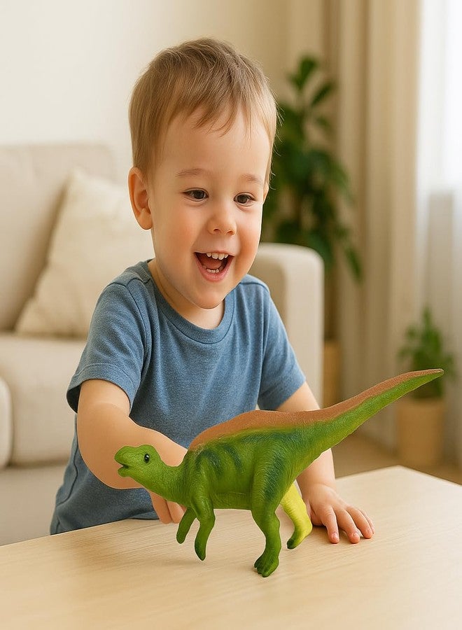 DTR Creation Iguanodon Dinosaur Toy with Sound ? 21 cm Realistic Green Dino Figure | Prehistoric Animal Toy with Piku Piku Music | Fun Collectible Pack-of-1 - Image 2